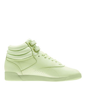 Reebok FreeStyle Hi Tip Sneaker (Lime/Lime)